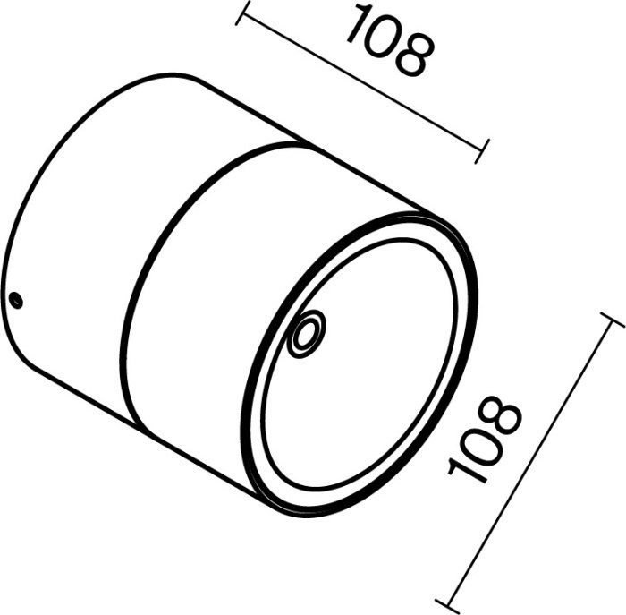 Потолочный светильник уличный Spin O310CL-L12GF3K
