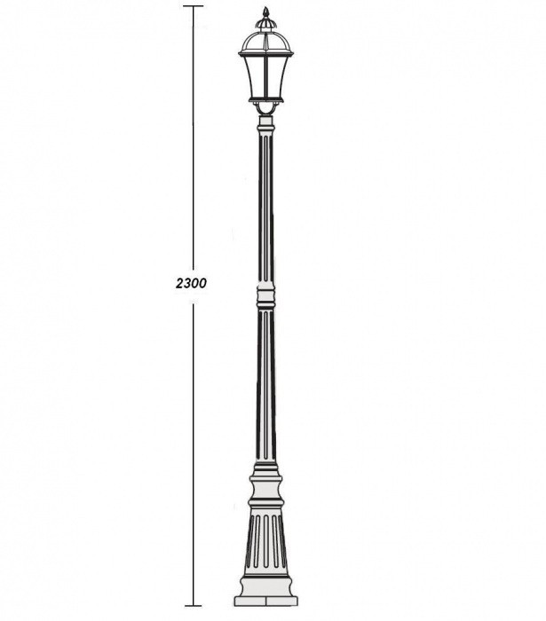 Наземный фонарь  95209L Gb