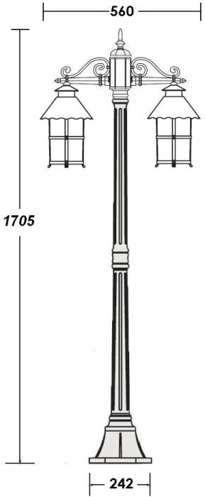 Наземный фонарь CAIOR 1 81508A Gb