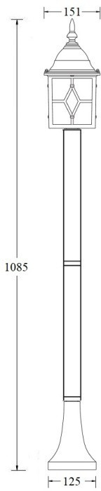Наземный фонарь TALLIN 1L 64306 Gb