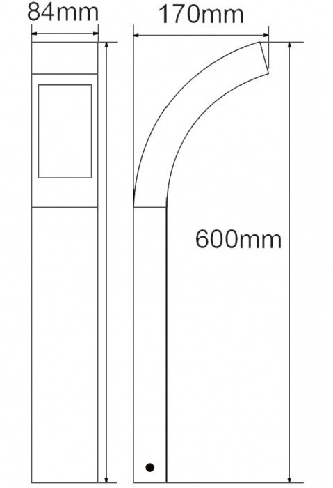 Наземный светильник  W2144-600 S