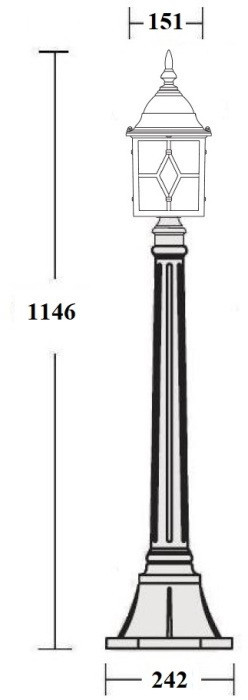 Наземный фонарь TALLIN 1L 64307 Gb