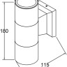 Настенный светильник уличный Bowery O574WL-02W