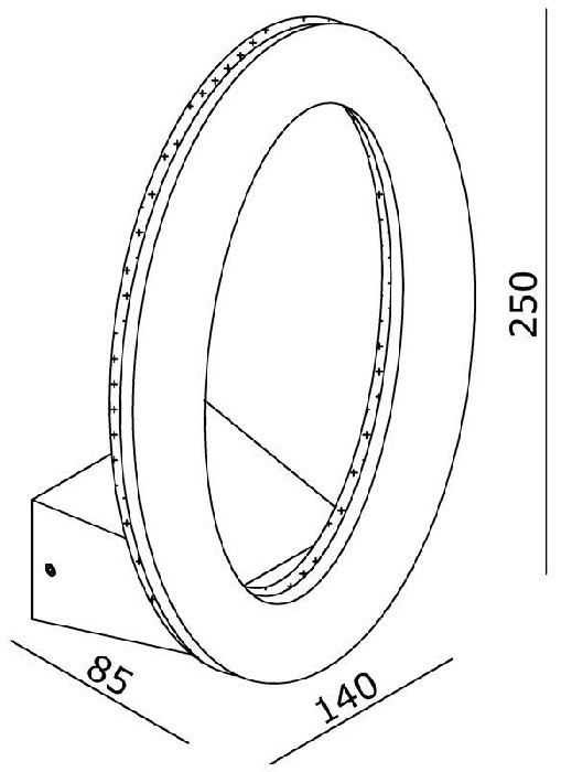 Настенный светильник уличный Oval 341093