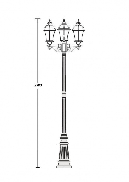 Наземный фонарь  95209LB Bl