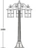 Наземный фонарь CORDOBA 15807B Gb