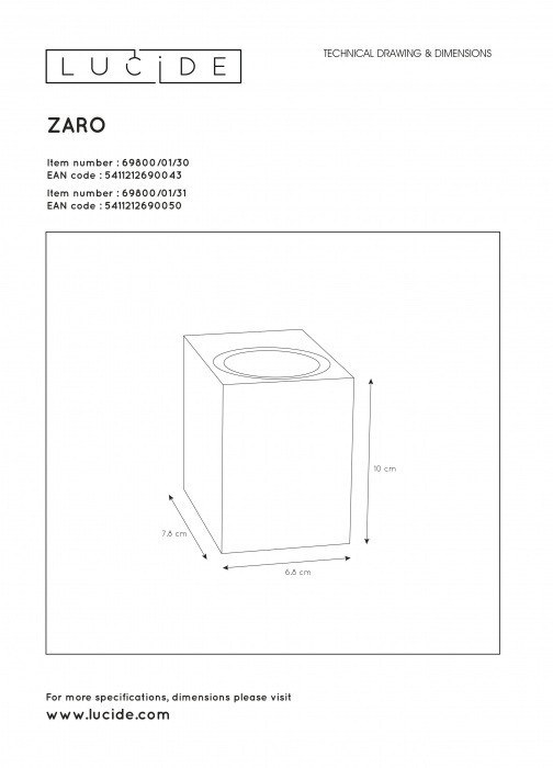 Архитектурная подсветка Zaro 69800/01/31