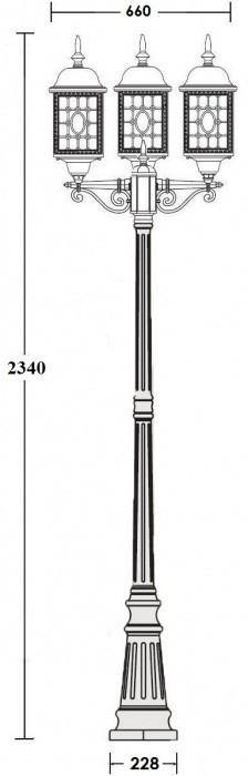 Наземный фонарь LONDON L 64809LB Bl