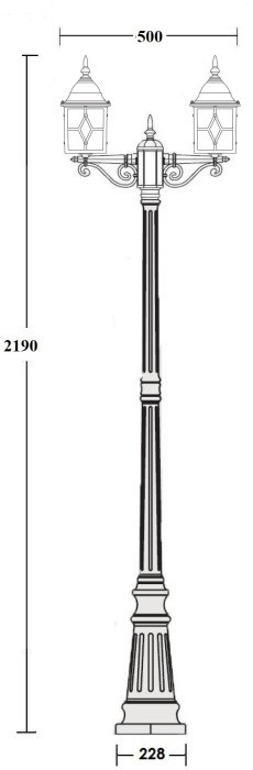 Наземный фонарь TALLIN 1L 64309A Gb