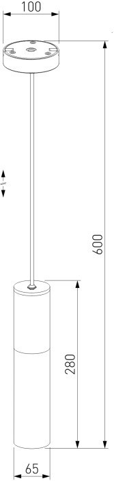 Уличный светильник подвесной Glas 5602 TECHNO серый