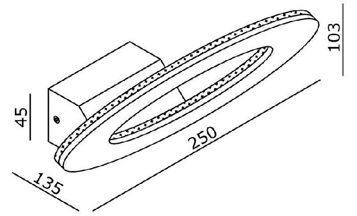 Настенный светильник уличный Oval 341096