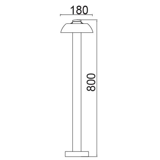Наземный светильник  W2252S-800 Gr